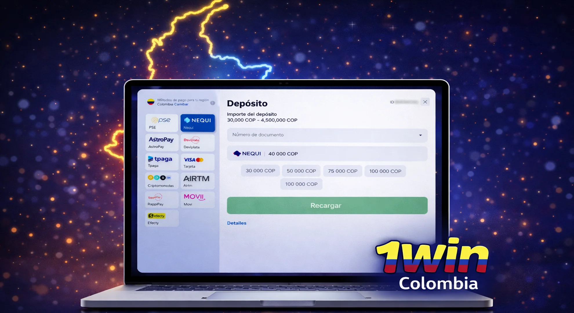 Depósito el casino 1win